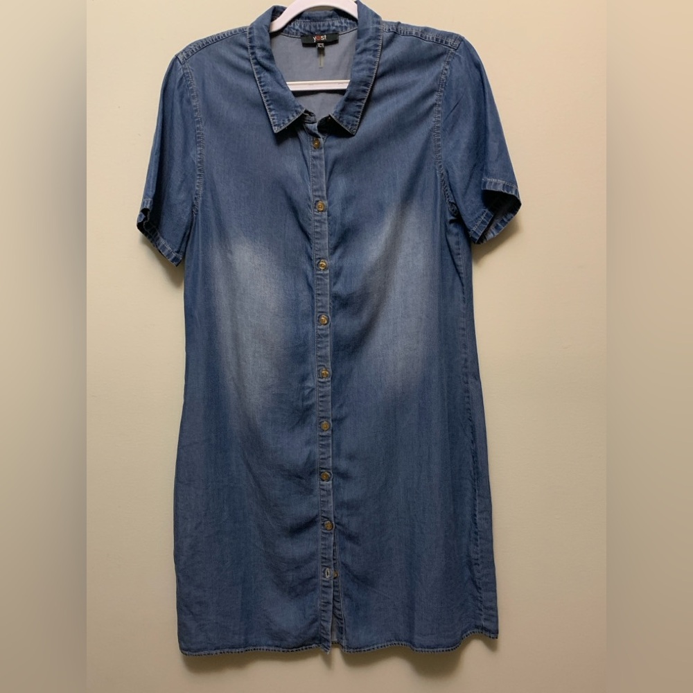 YEST Denim Blue Shirt Dress
